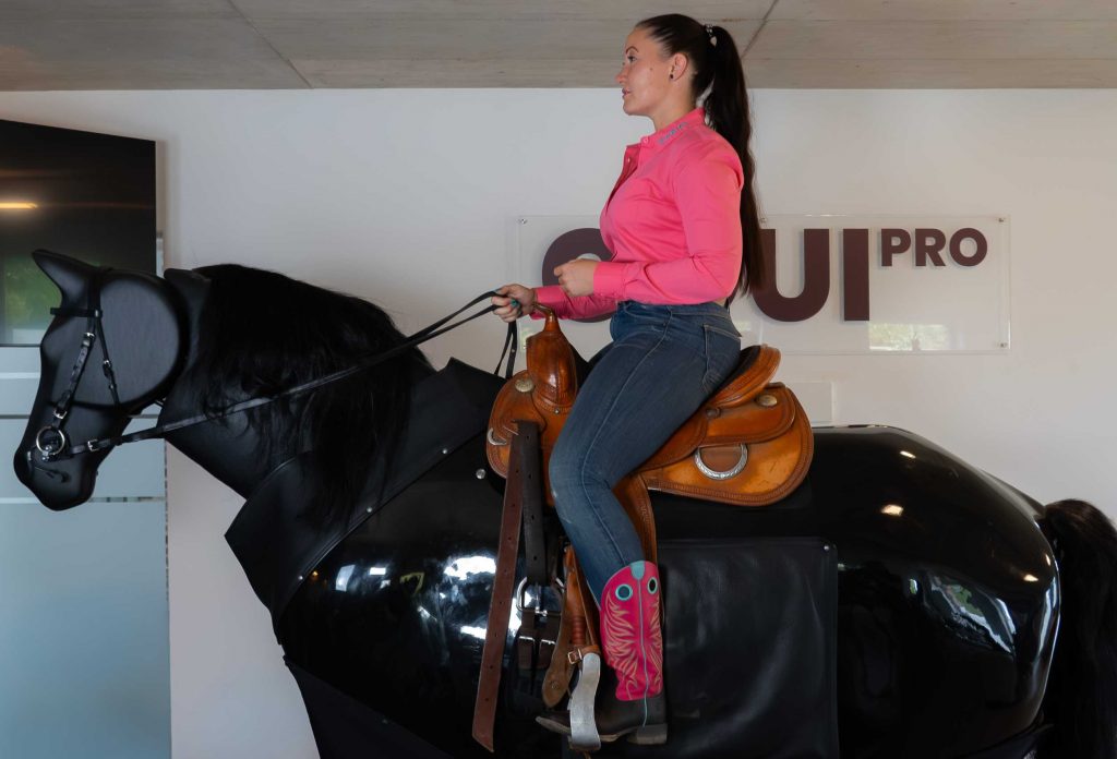 Reitsimulator Training für alle Reitweisen: Westernreiten, Working Equitation, akademische Reitkunst, Gangpferde.