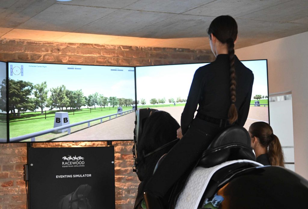 Dressurreiten auf dem Reitsimulator von equipro