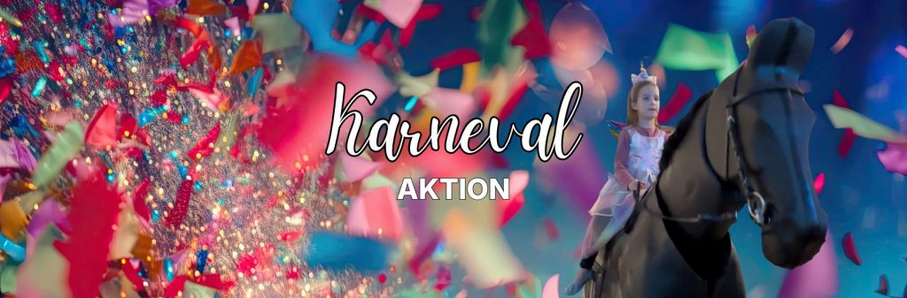 Karneval für Reiter Verkleidet reiten auf dem Reitsimulator von equipro zum Vorteilspreis mit Gewinnmöglichkeit