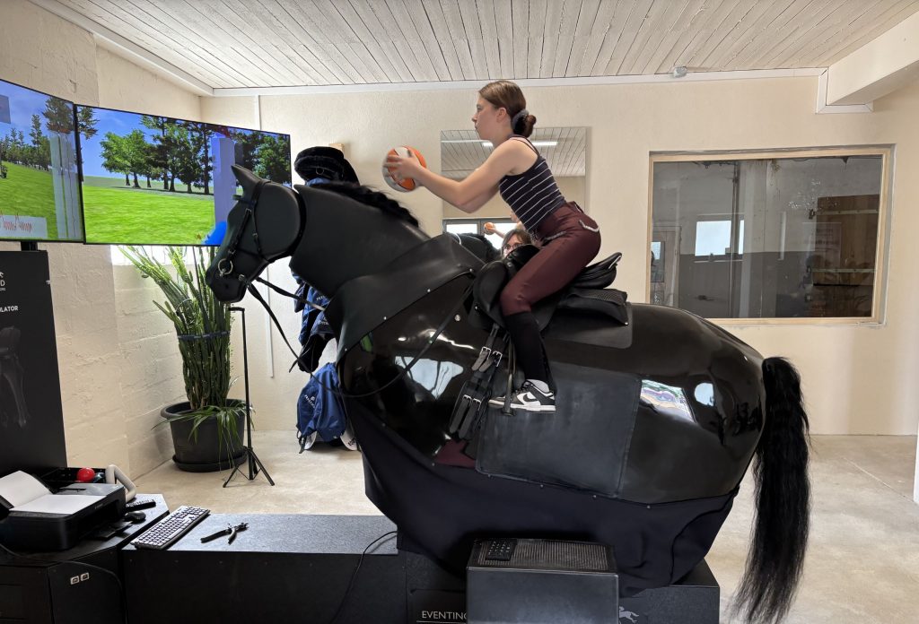 Springen lernen und Parcours Training auf dem Racewood Reitsimulator Nürnberg